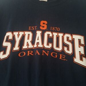Syracuse Orange Men's Navy T-Shirt with Graphic Print Size XL Game Day Unisex